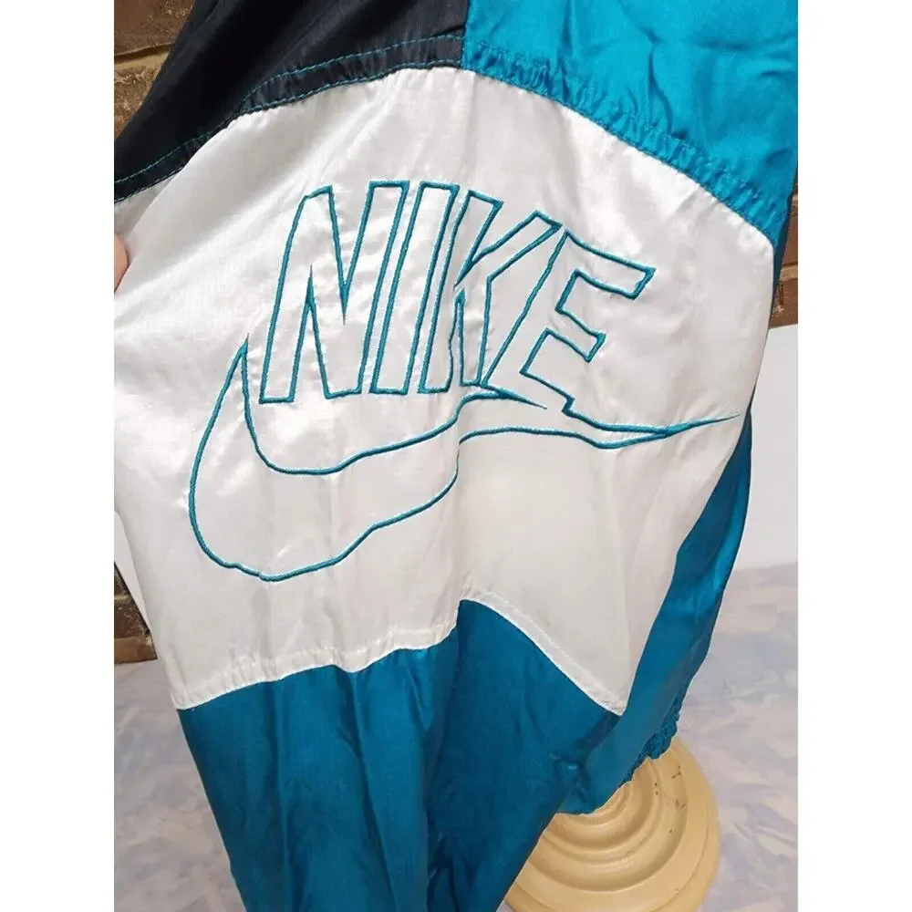 Vintage Nike Windbreaker Size Xl 90s blue and black y2k